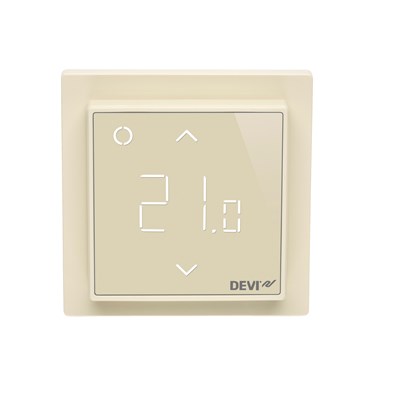 Danfoss DEVIreg™ Smart — программируемый терморегулятор для теплого пола с Wi-Fi DEVIreg Smart терморегулятор бежевый 140F1142 