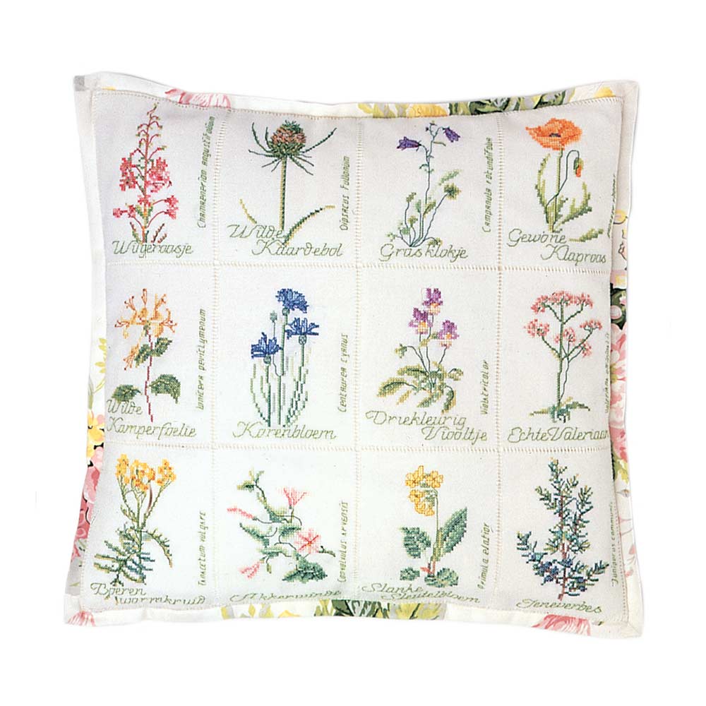 2074А Набор для вышивания Полевые цветы 41 х 41 см Thea Gouverneur 