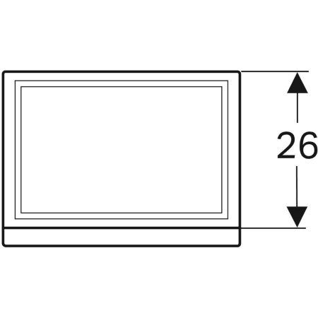 869052000 Шкафчик для раковины Geberit Renova Plan, с одной дверью Geberit  - Вид №13