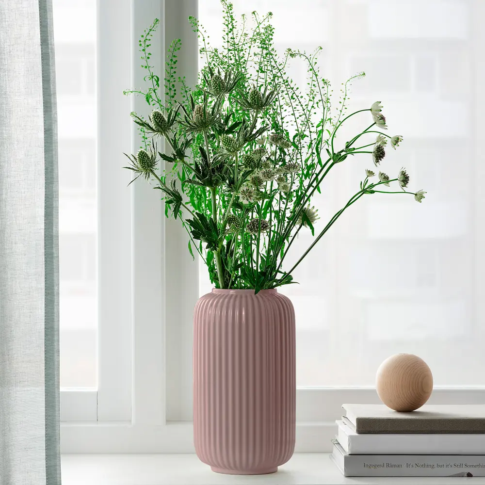 Ваза Santreyd Iren керамическая розовая 20,5 см для цветочных композиций 89378673 STLM-1489325