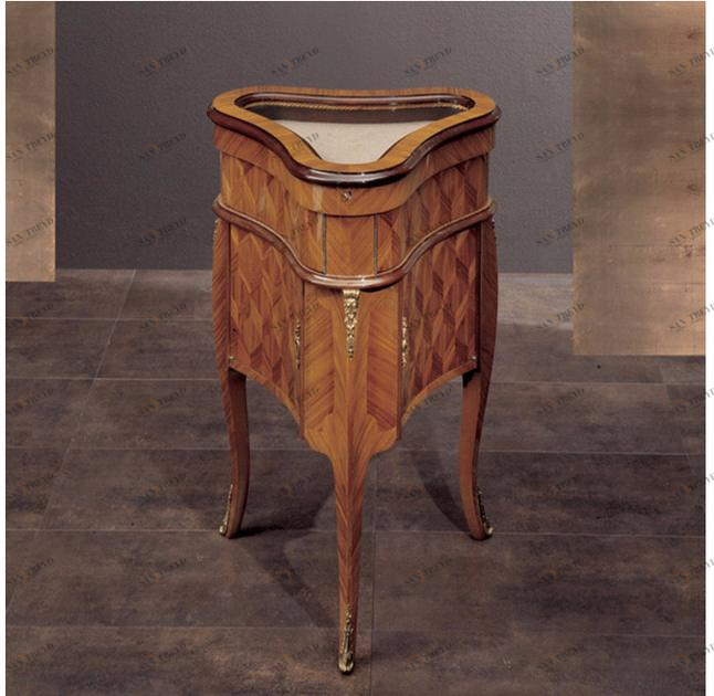 Rozzoni Высокий треугольный деревянный журнальный столик с вещевым ящиком Classic sun-id-1465282