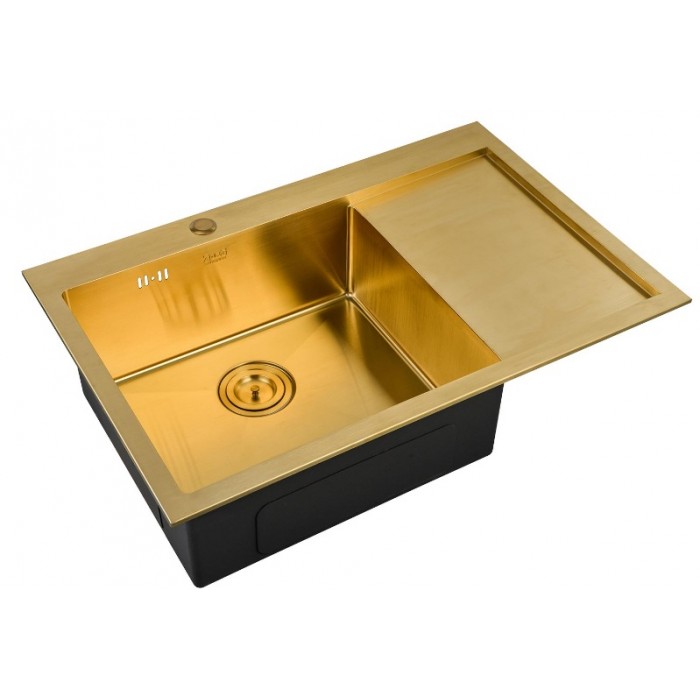Zorg SZR-7851-L BRONZE Мойка кухонная прямоугольная Zorg  - Вид №1