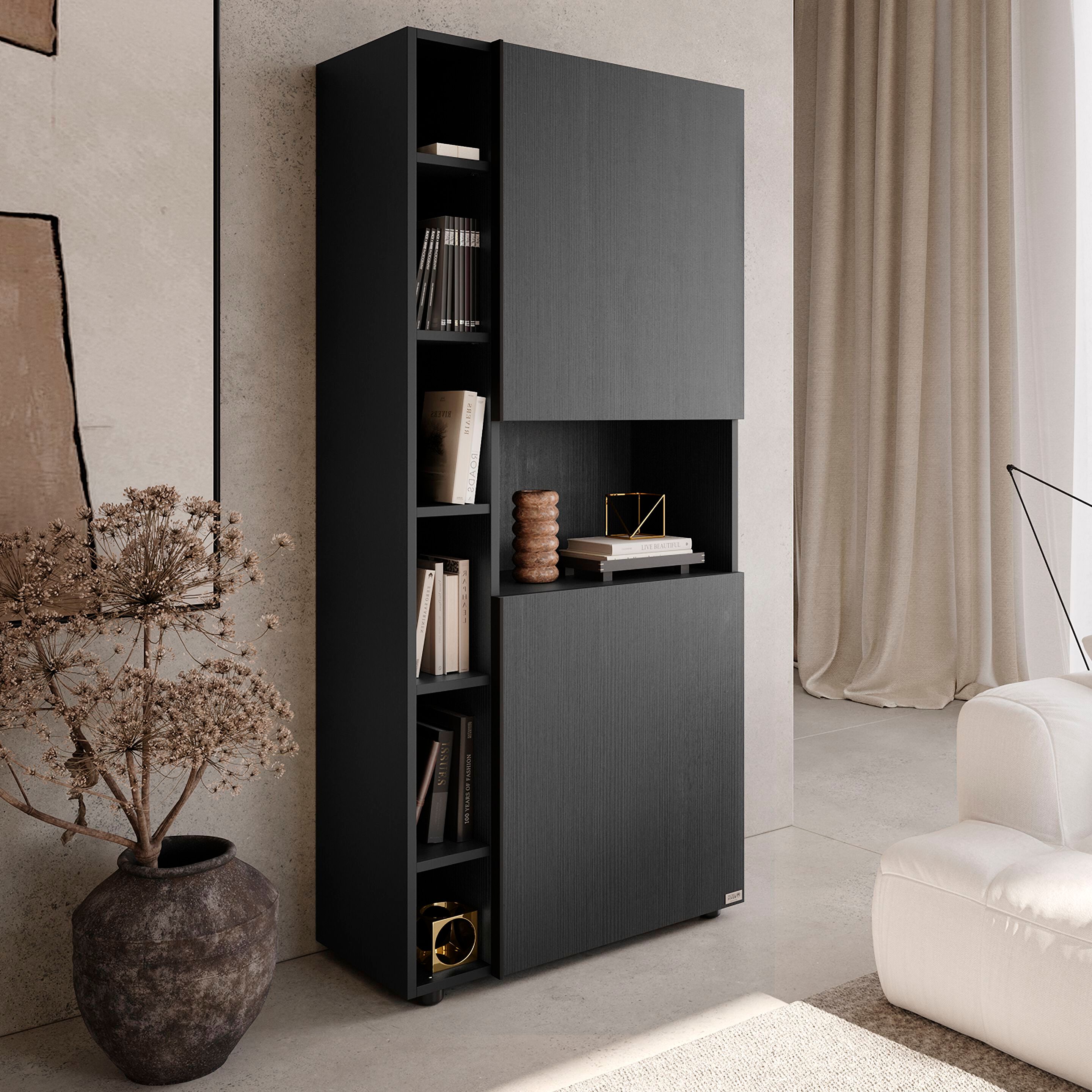 Настенный книжный шкаф из меламинированного материала Mobili Fiver ROMINA ARCH-00138664 - Вид №31