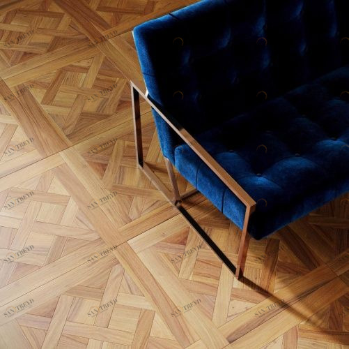 Модульный паркет Da Vinci Versal Орех Европейский (Грецкий) Натур (Гладкая) 650х650 мм 2600600710