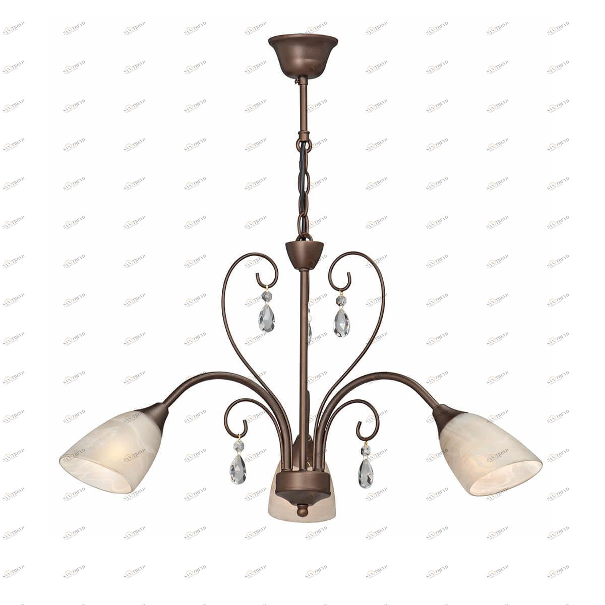 Подвесная люстра Vitaluce V3547-8/3 VITALUCE ДИЗАЙНЕРСКИЕ 328635 Белый;бронза 