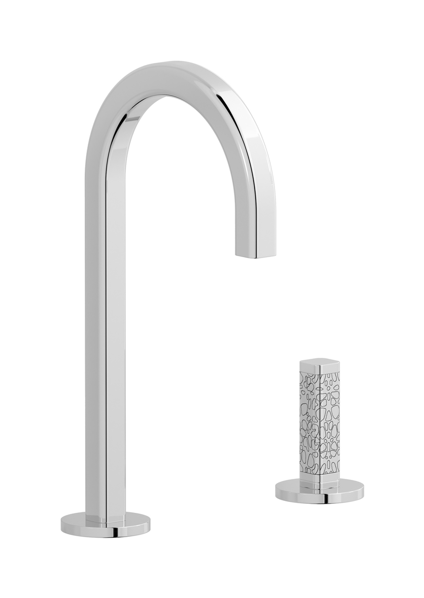 Смеситель для раковины на 2 отверстия WE ARE IB ei394cc_4 Chrome Elio