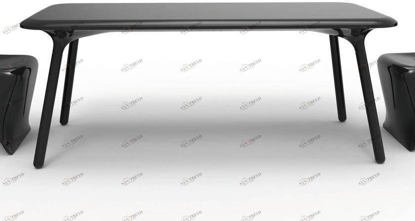VONDOM Дизайнерский прямоугольный стол из полиэтилена Sloo sun-id-1417744