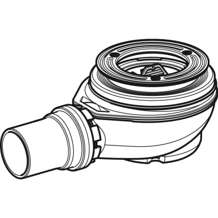 150.552.00.1 Сифон для душевых поддонов Geberit d90, высота гидрозатвора 50 мм, воронка из ПНД Geberit  - Вид №1