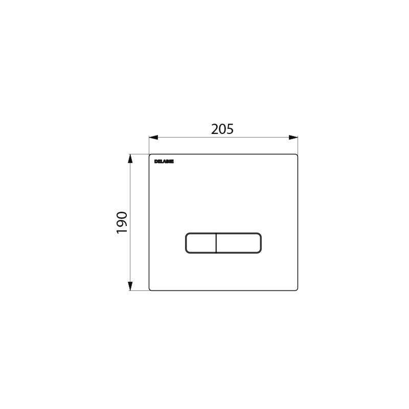 763030 Панель управления TEMPOFLUX 3 для унитаза DELABIE  - Вид №1