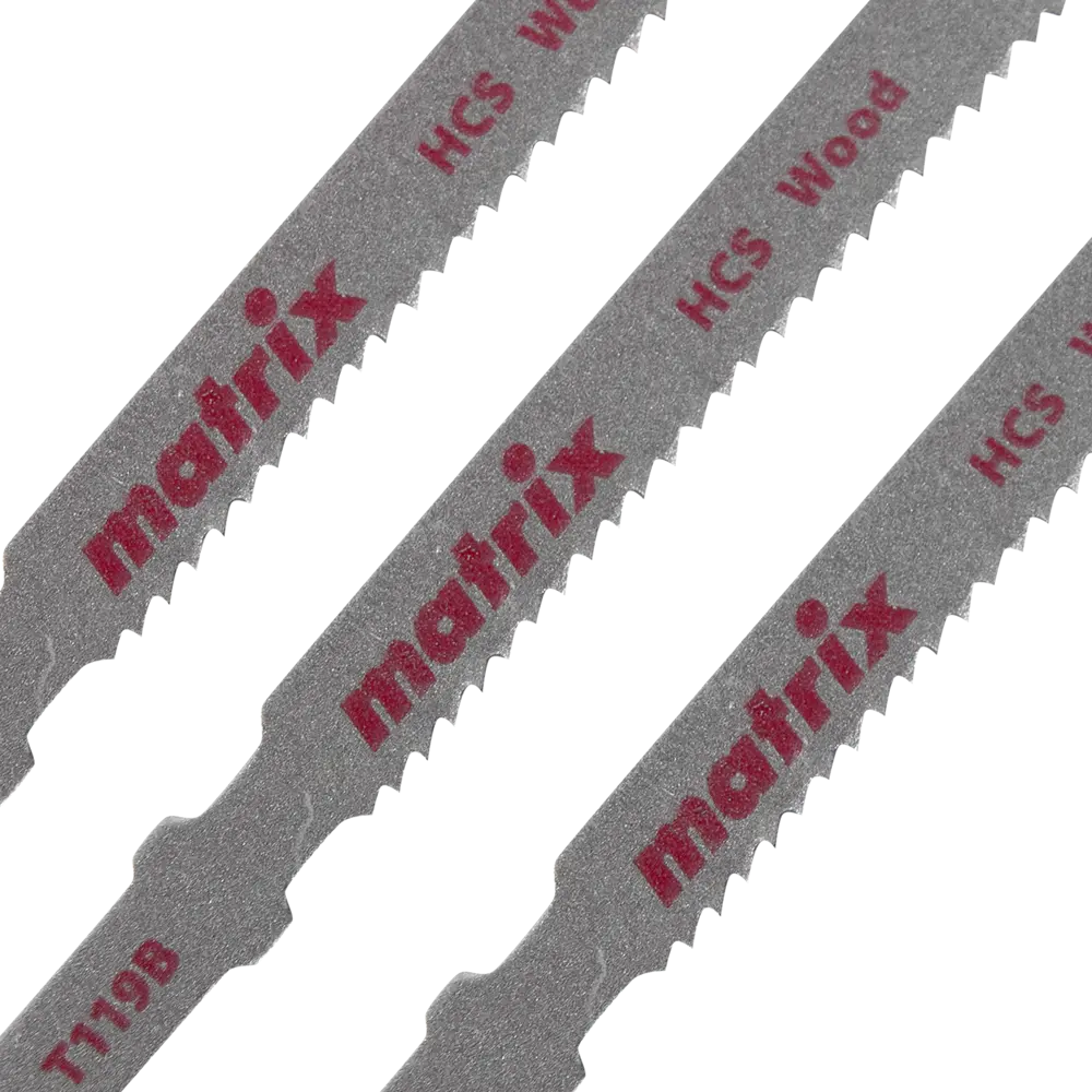 Пилка для лобзика по дереву Matrix T119B чистый рез, 3 шт. 84865372 STLM-2205543  - Вид №1