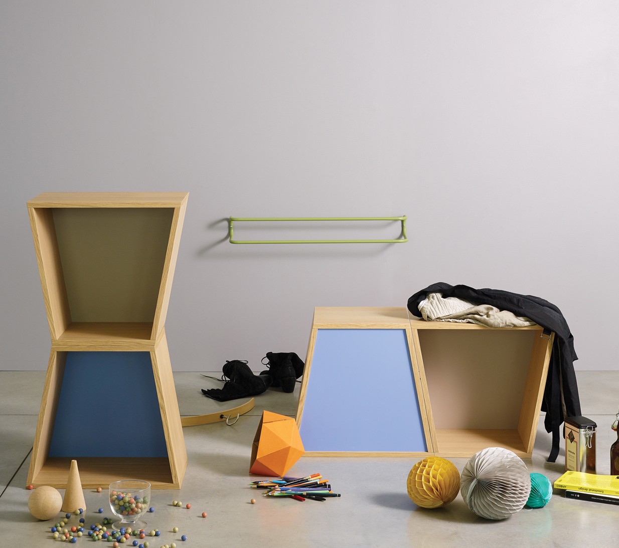 Ex.T Flatwork Блок штабелирования из листового металла зеленого цвета EXFLATWORK/OLIVE  - Вид №2