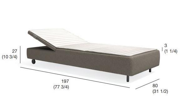 RODA Садовый лежак из ткани Double sun-id-1488815 - Вид №9