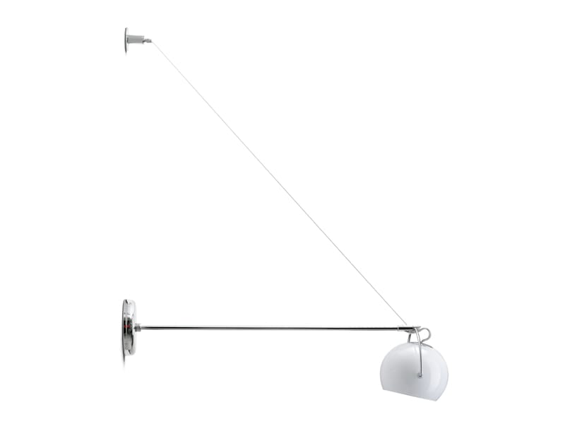 Регулируемая хромированная металлическая настенная лампа Fabbian Beluga White ARCH-00079305 - Вид №1