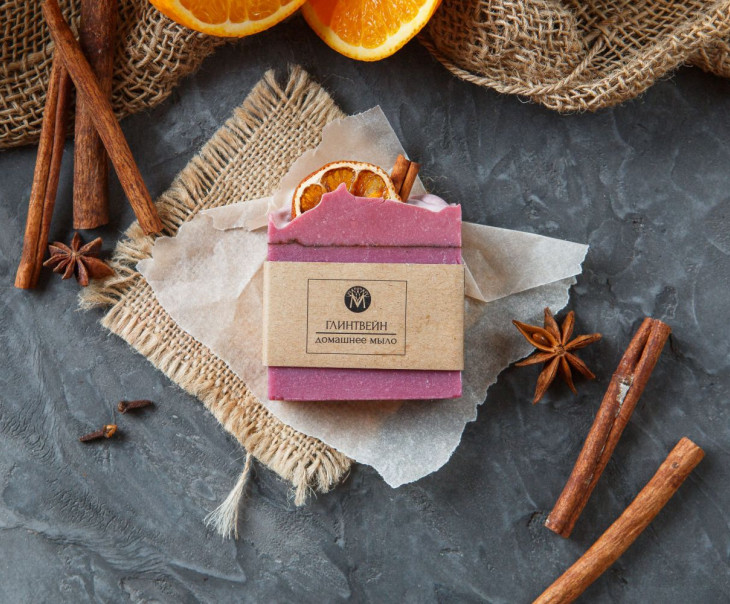 3758 Мыло ручной работы "Глинтвейн" Вкусляндия 