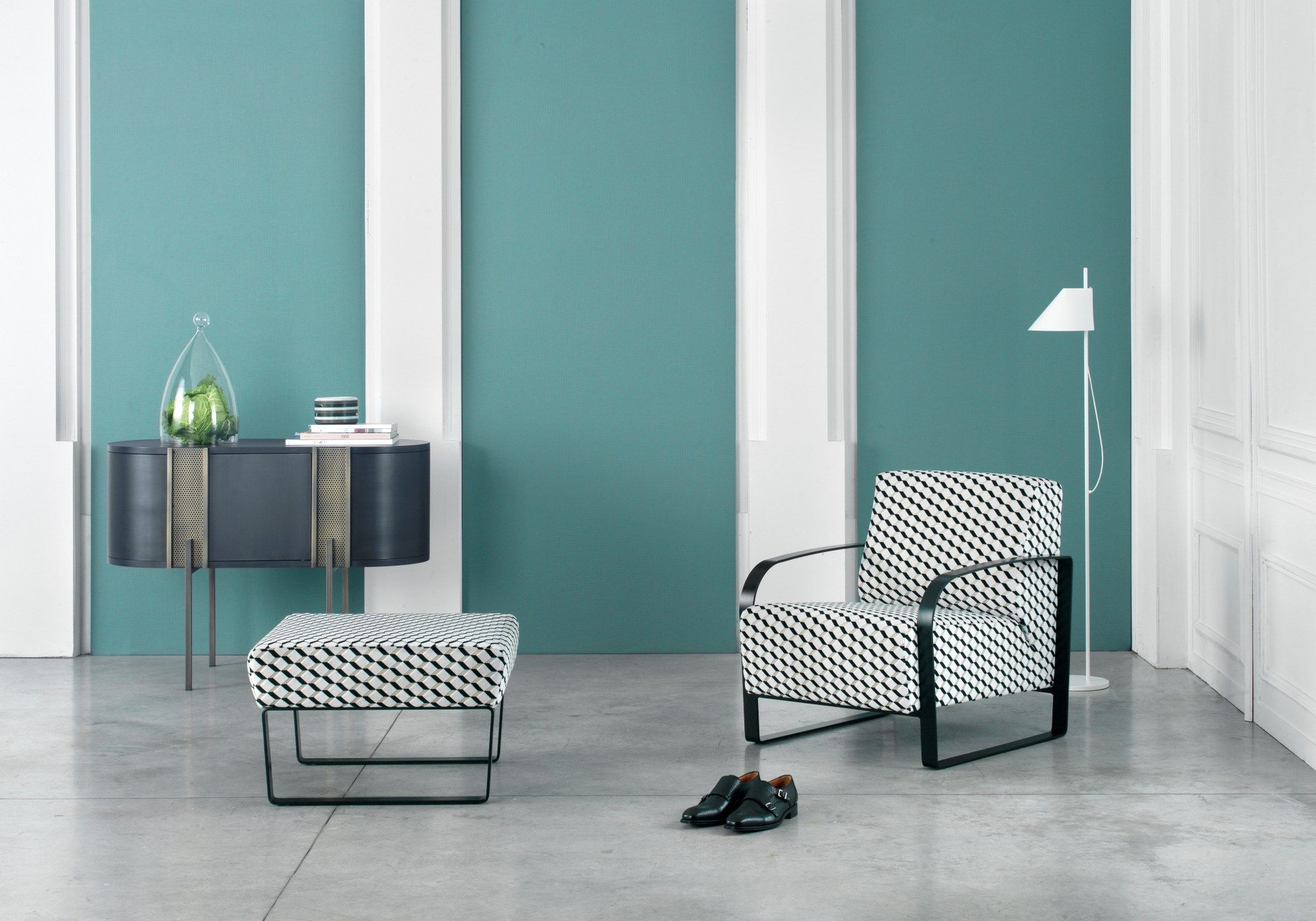 Ткань пуф SITIA фиолетовый ARCH-00005072 - Вид №2