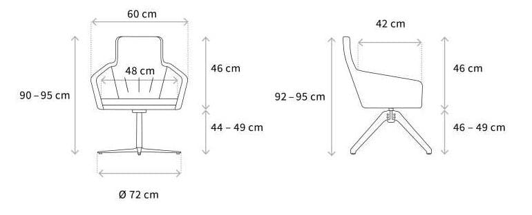 Спицевое вращающееся кресло Wagner W-Cube ARCH-00048782 - Вид №5