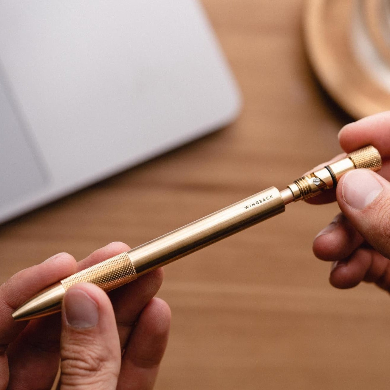 W204BRA-OCT X Lást Maps Octopus - Механическая ручка - Латунь Wingback  - Вид №8