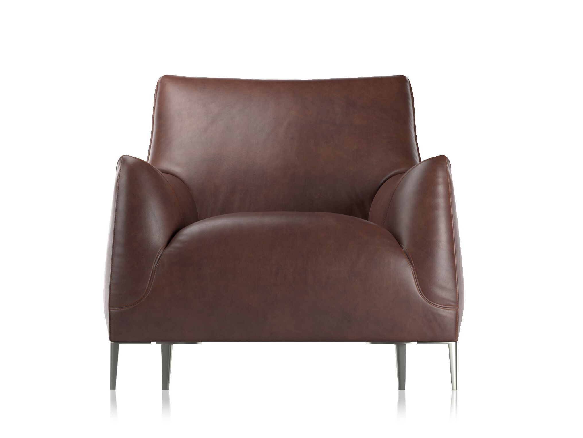 Кожаное кресло с подлокотниками Natuzzi Italia DOLLY ARCH-00047143