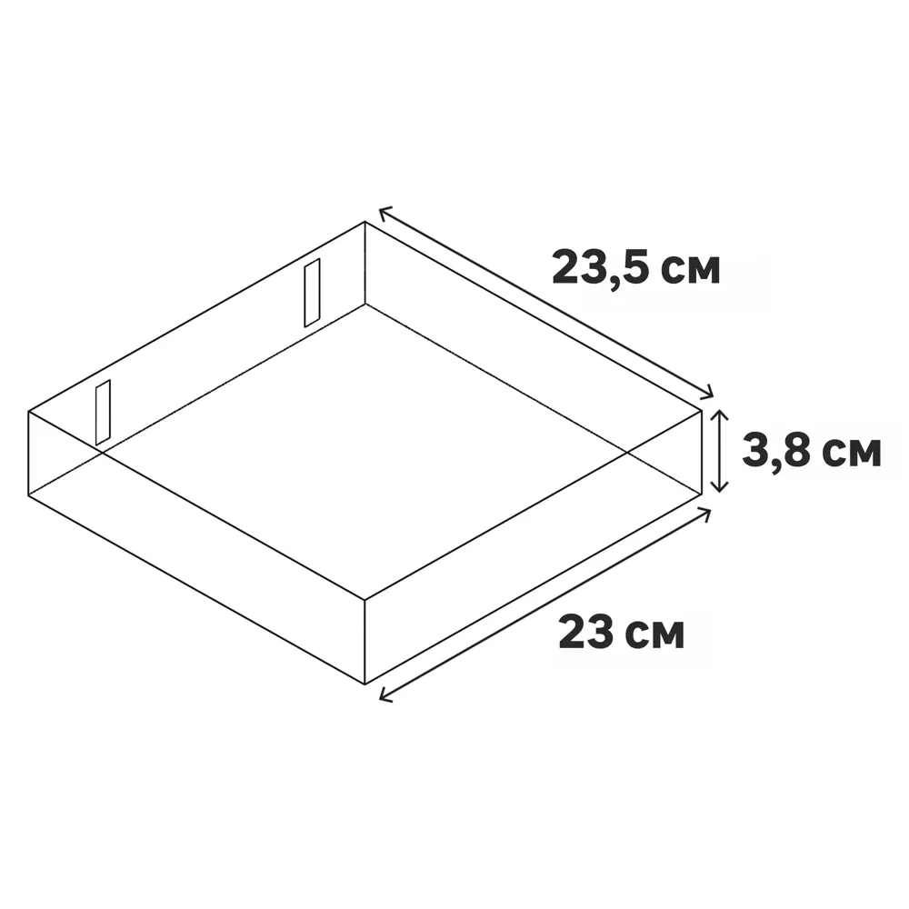 Полка настенная Spaceo Cotta 23x23.5 см МДФ цвет красный STLM-2011524 - Вид №7