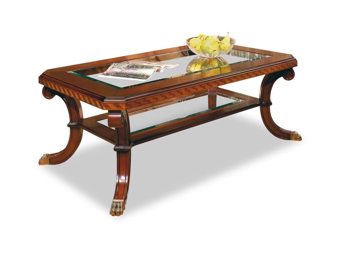 Деревянный прямоугольный журнальный столик Hurtado Traditional ARCH-00133191