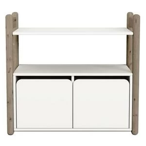 Гарнитур Mini С, 1 полка и 1 комод, коричневый