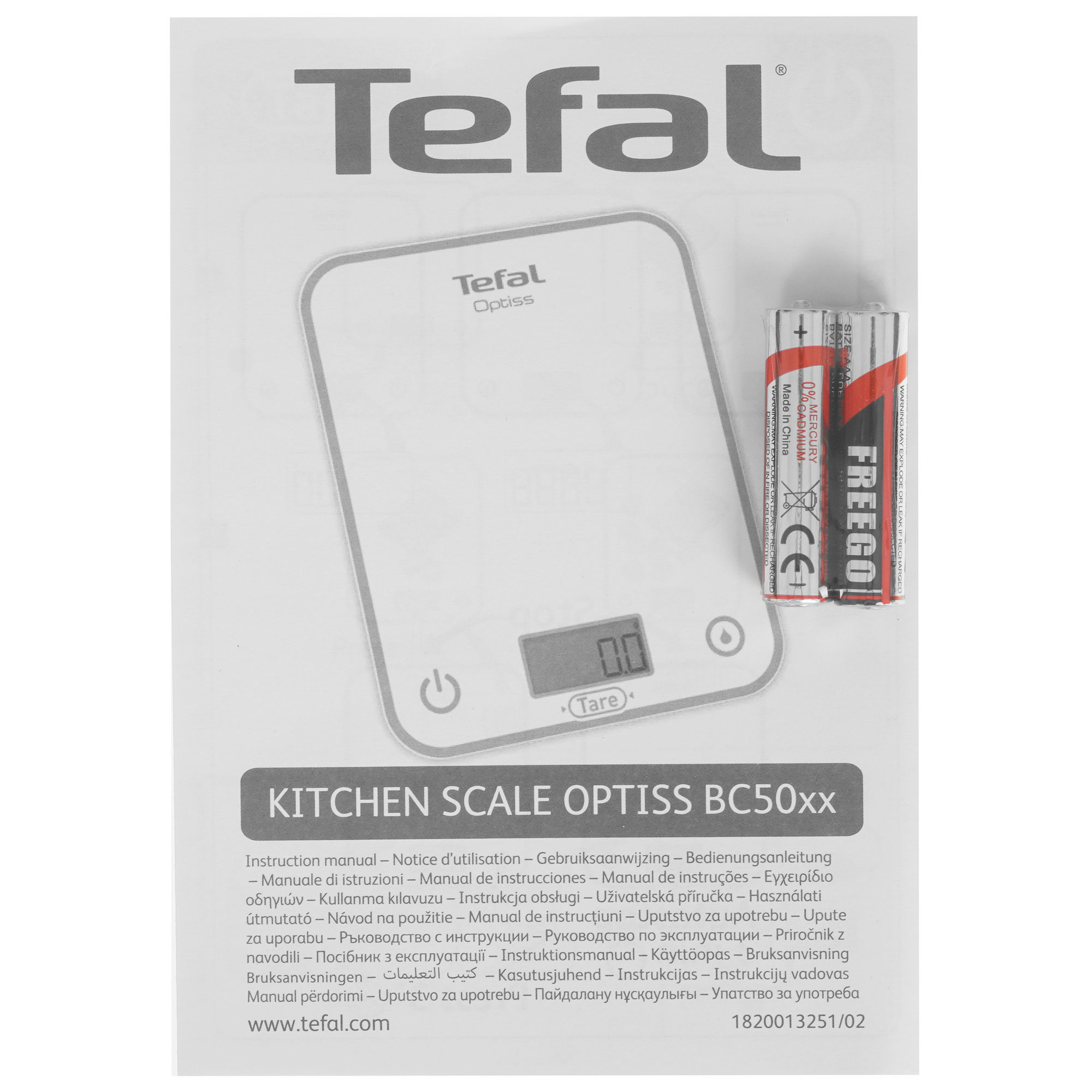 9259159 Кухонные весы Tefal Optiss BC50D6V0 разноцветный STDN-0080858 - Вид №4