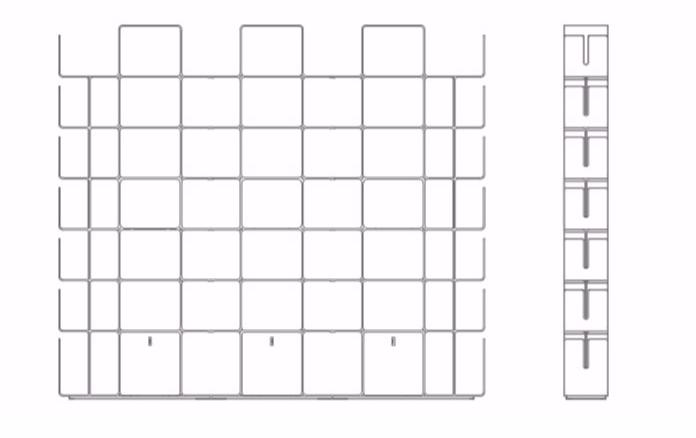 Dieffebi Модульный открытый книжный шкаф из алюминия Bookcases 7cw0-7cwan - Вид №12
