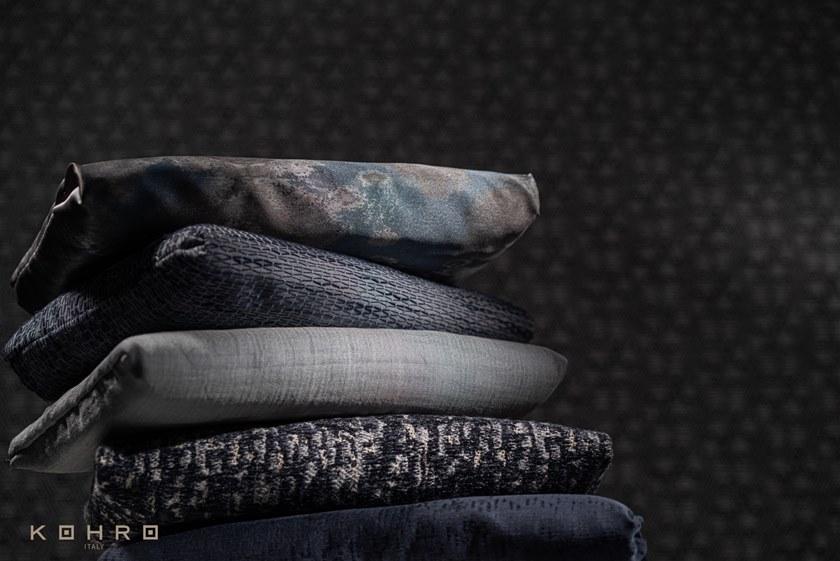 KOHRO Хлопковая ткань с графическими мотивами A gong on the river K0006081  - Вид №1