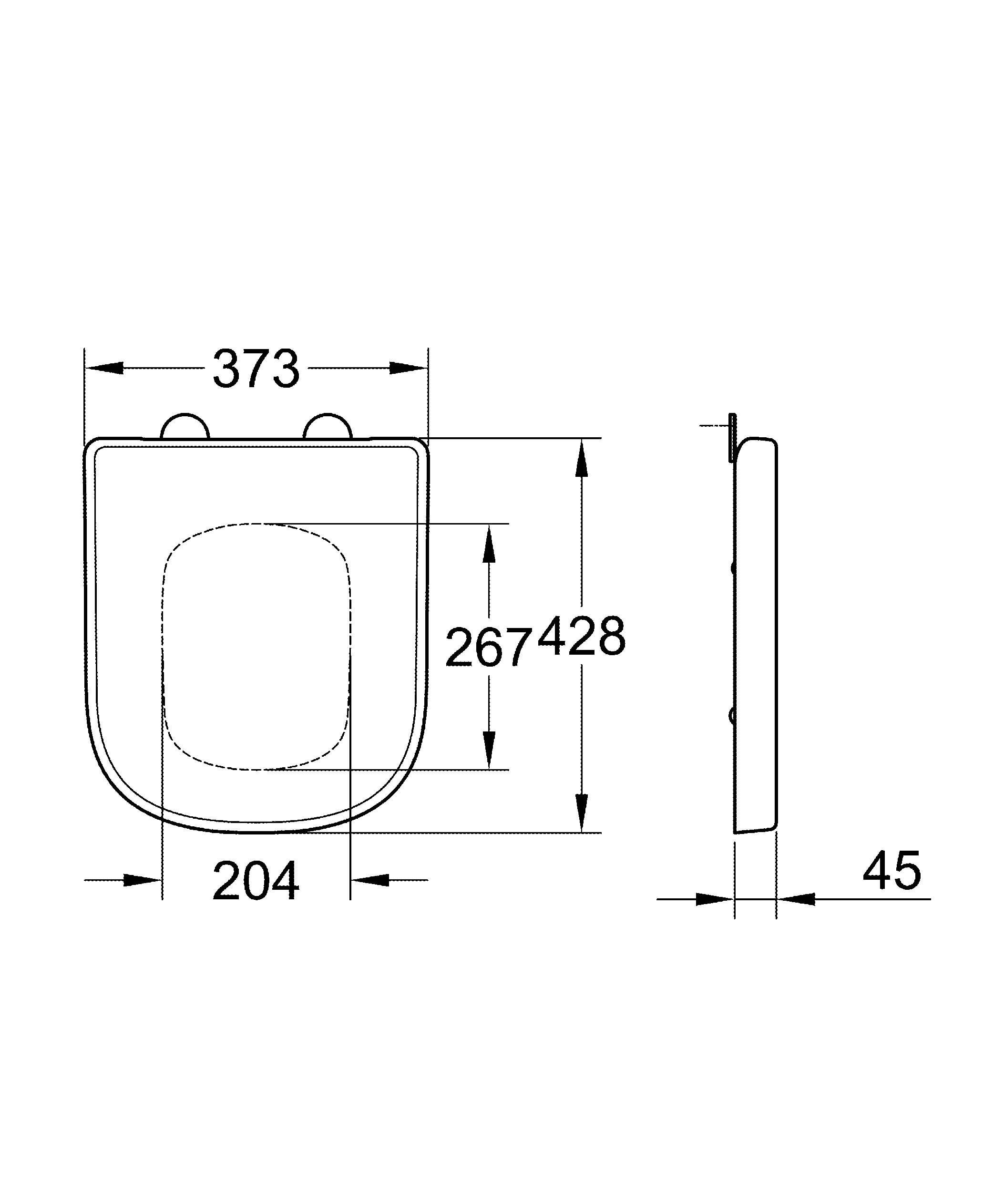 NW0018 Подвесной унитаз настенный Белый Grohe Euro Тайвань - Вид №3