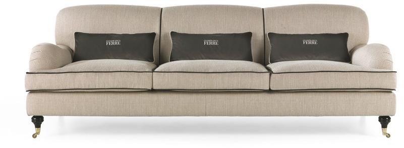 Gianfranco Ferré Home 3-х местный тканевый диван на колесиках London sun-id-1393424 - Вид №3