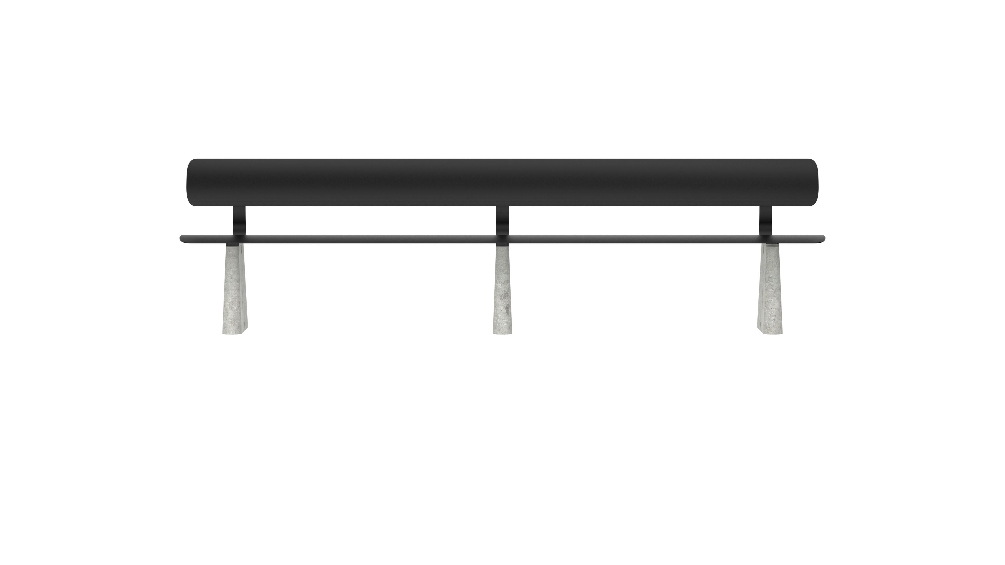 Стальная скамья с порошковым покрытием со спинкой FUNCTIONALS BEN ARCH-00041367 - Вид №20