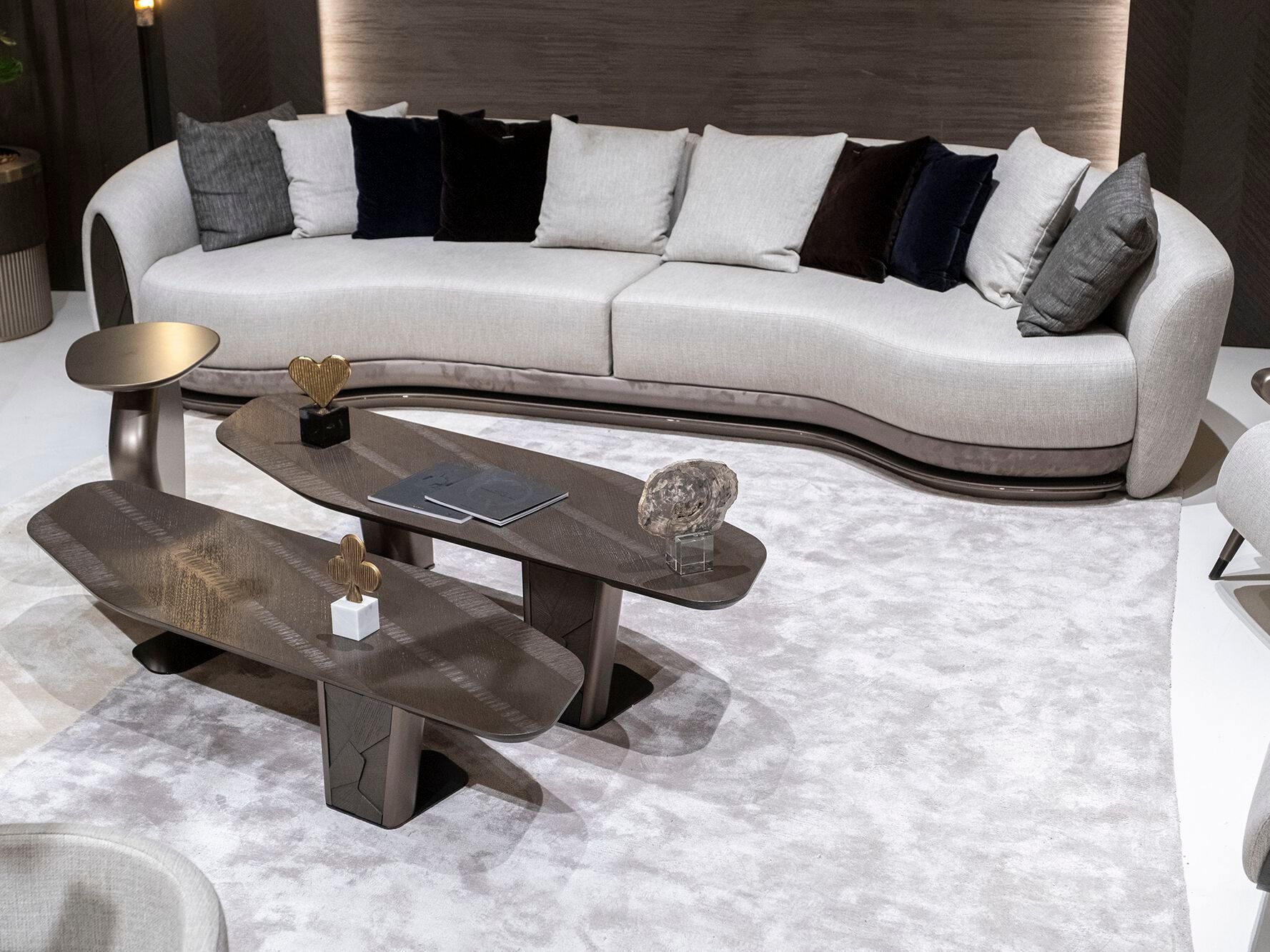 4-местный изогнутый тканевый диван Zebrano Gioia ARCH-00075931 - Вид №7