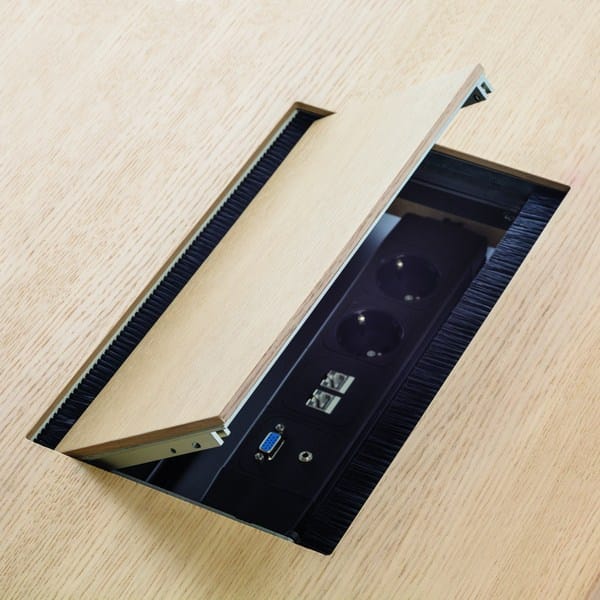 Прямоугольный стол для совещаний из алюминия и дерева Brunner FINA ARCH-00152210 - Вид №3