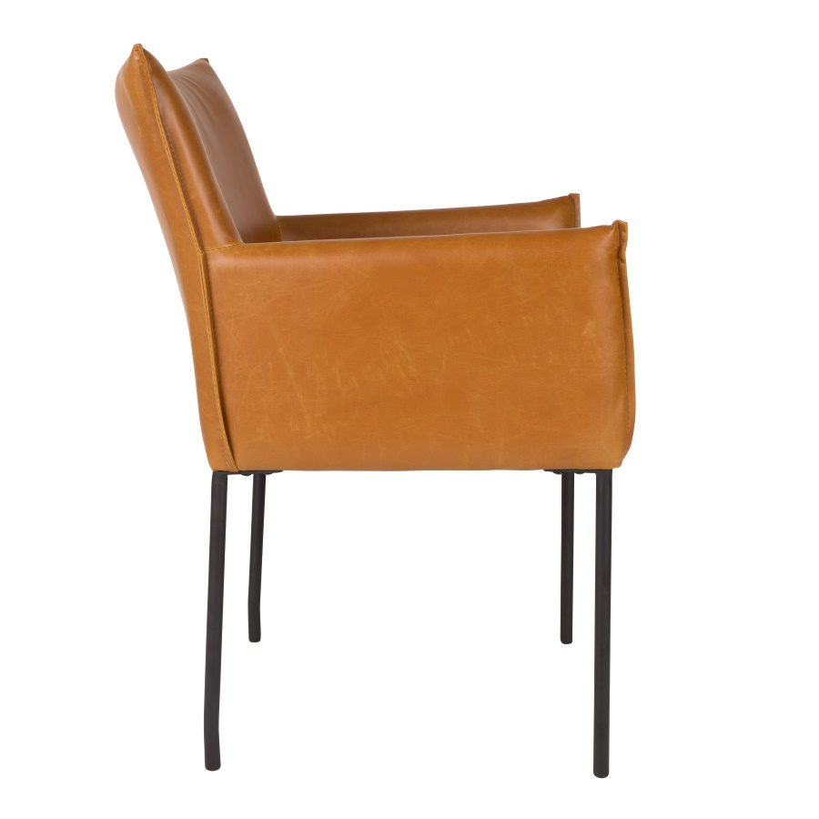 Кресло Dion коричневое White Label Living 1200121 - Вид №3