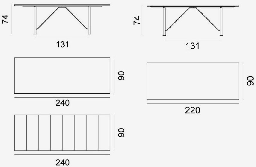 Gervasoni Прямоугольный стол из каррарского мрамора Weekend sun-id-1403249 - Вид №5