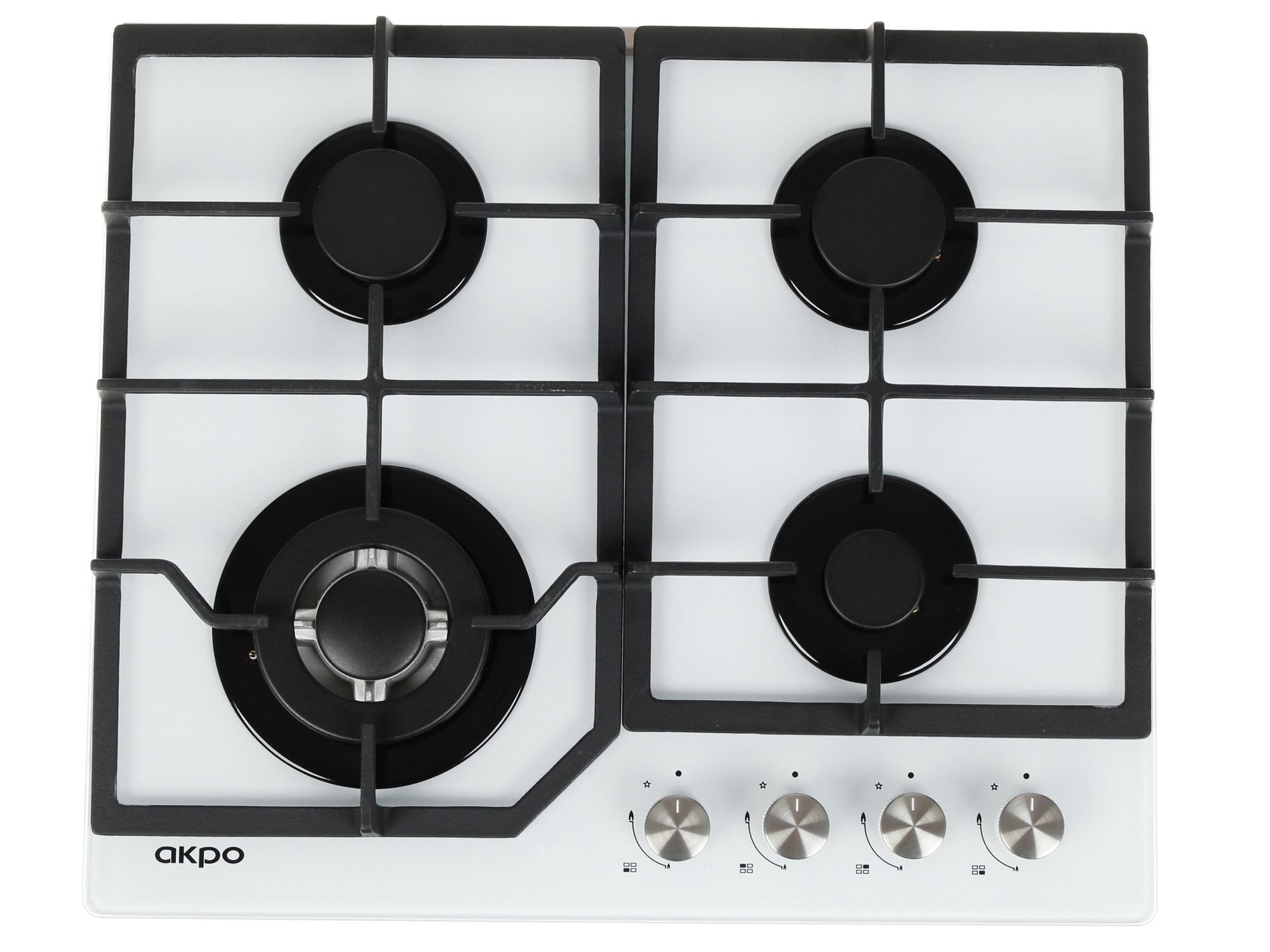 1147172 Газовая варочная поверхность Akpo PGA 604 FGC WH STDN-0133019