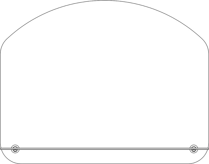 BY 0518 Зеркало с полочкой 70 cm EVOFORM Optima - Вид №1