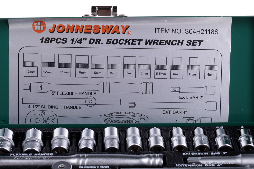 Набор инструментов Jonnesway S04H2118S 6614661 STDN-0057144 - Вид №3