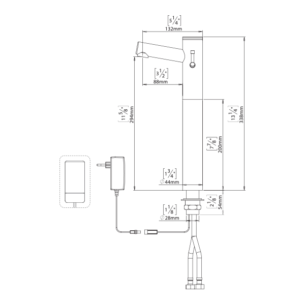 236750/850 Elite 1000 plus бесконтактный смеситель для монтажа на палубе stern  - Вид №1