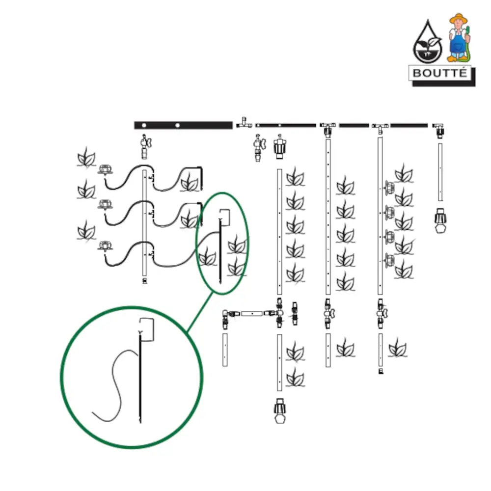 Микроразбрызгиватель BOUTTE с защитой от насекомых и высокой производительностью 87271028 STLM-0958728 - Вид №1