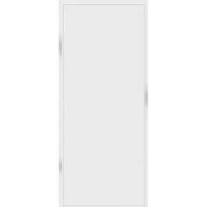 Дверь межкомнатная глухая обратного открывания Invisible 80x200 см правая цвет белый с замком