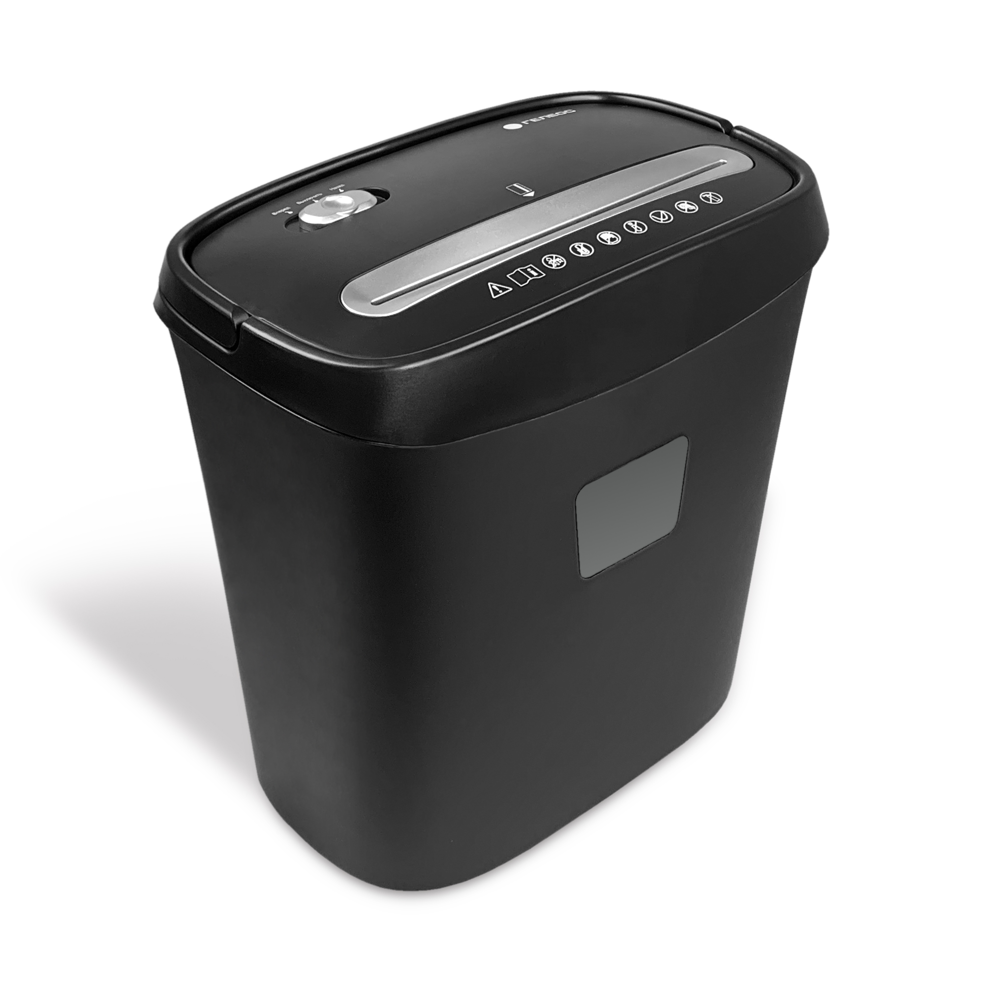 УД15-4 Уничтожитель документов , din p-4 (4 ур-нь секр.), фрагмент 3,9х35мм, 8-10 лист (70г/м2), пл. карты/скобы, 15 литров Гелеос Santreyd  - Вид №3