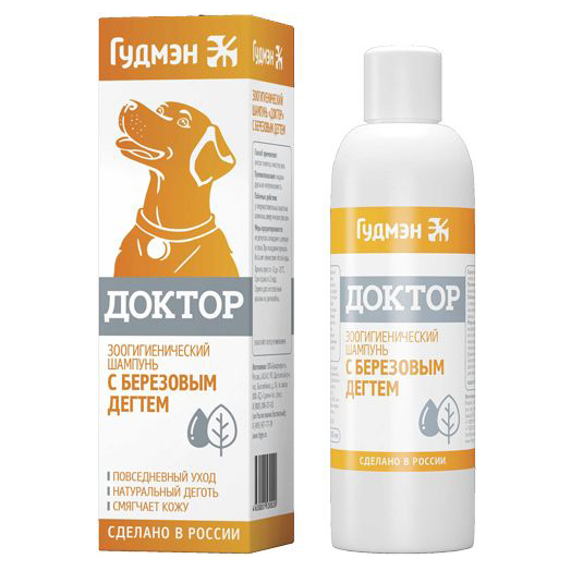 Т0025197 Шампунь Доктор с березовым дегтем 200мл ГУДМЭН 