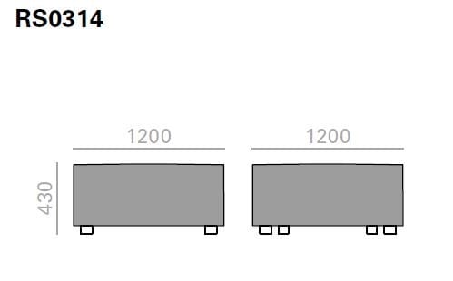 Квадратный пуф Andreu World ARCH-00132591 - Вид №3