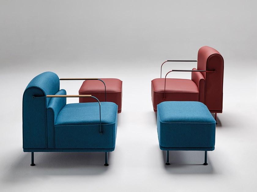 Mobboli Кресло из ткани с подлокотниками Alpe sun-id-1510159 - Вид №5