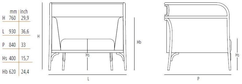 Wiener GTV Design Кресло из ткани с подлокотниками Targa sun-id-1443017 - Вид №12