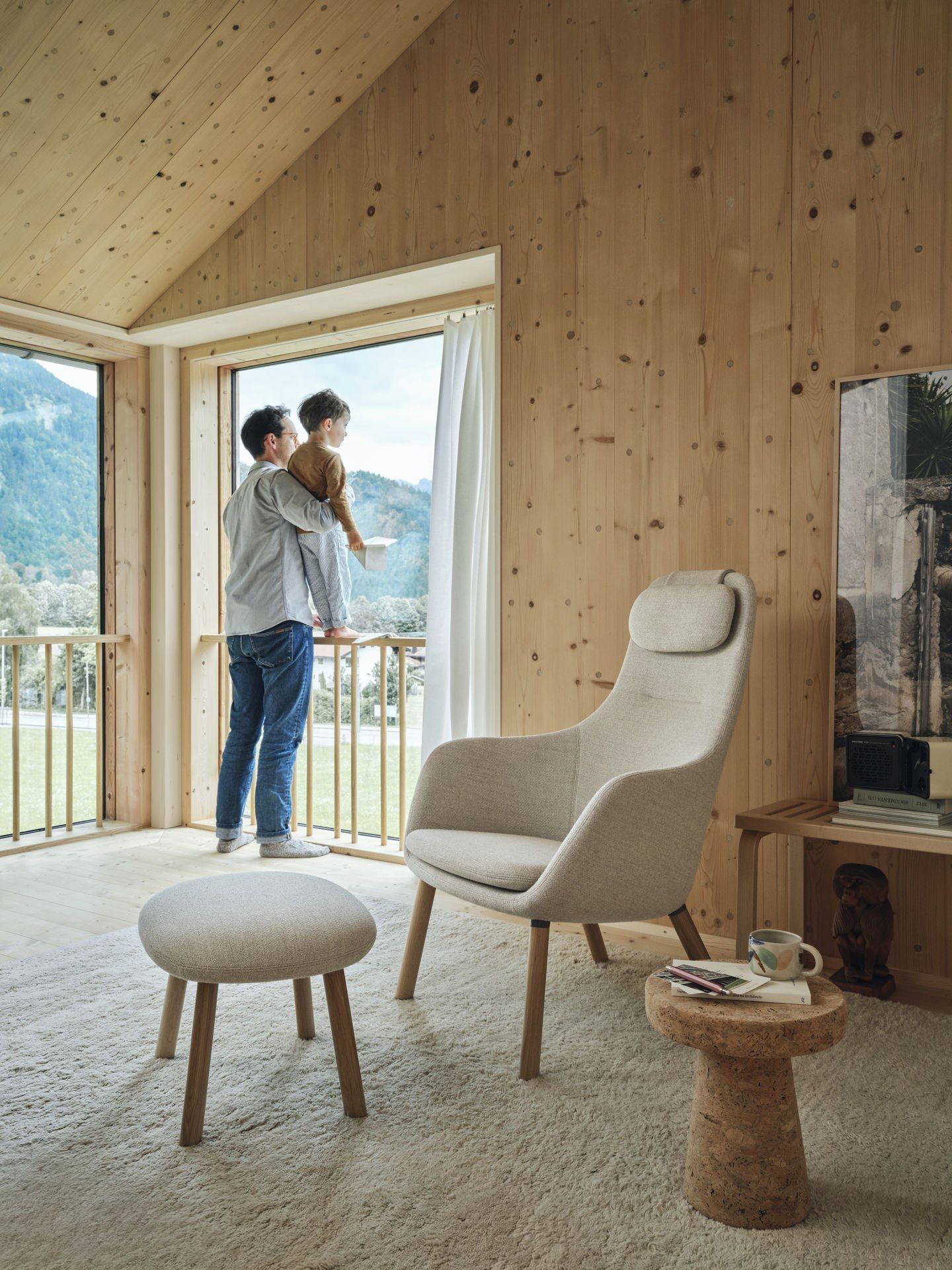 Тканевое кресло с подголовником VITRA HAL Lounge ARCH-00081015 - Вид №7