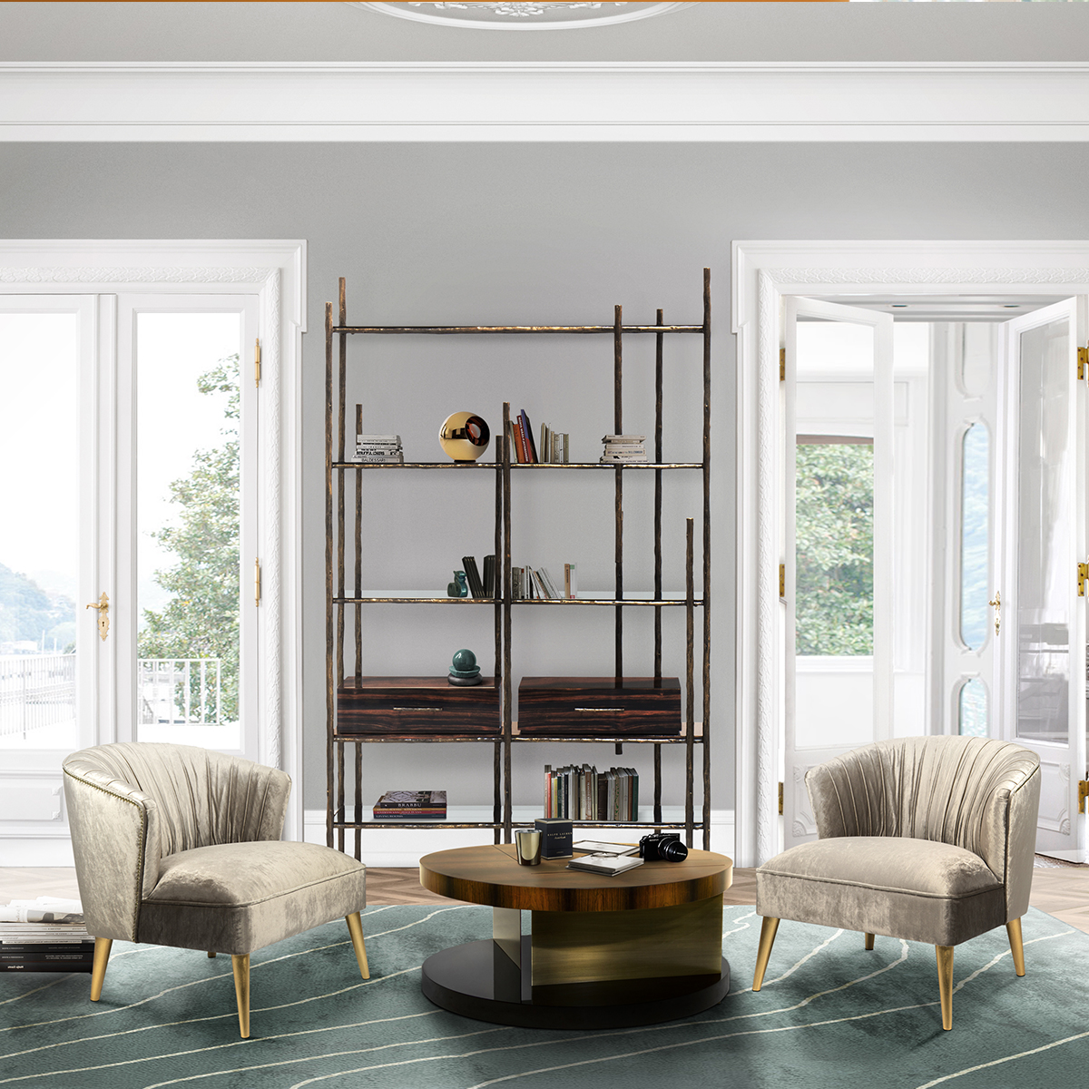 Книжные шкафы Mambu Bookcase Covethouse BRABBU  - Вид №2
