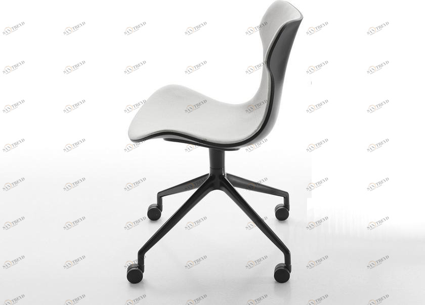 B&B Italia Офисное кресло из ткани на колесиках Papilio shell sun-id-1430223