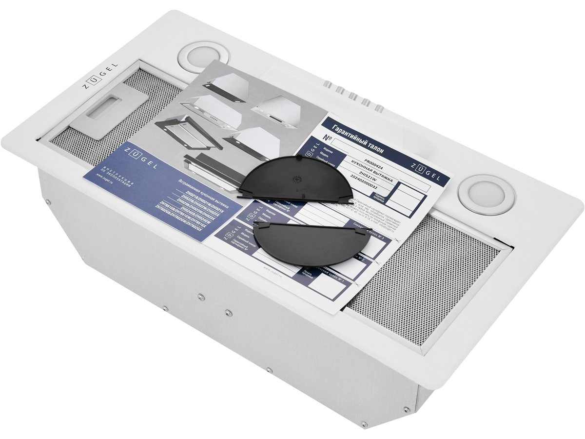 9175456 Вытяжка полновстраиваемая ZUGEL ZHI521W белый STDN-0142708 - Вид №15